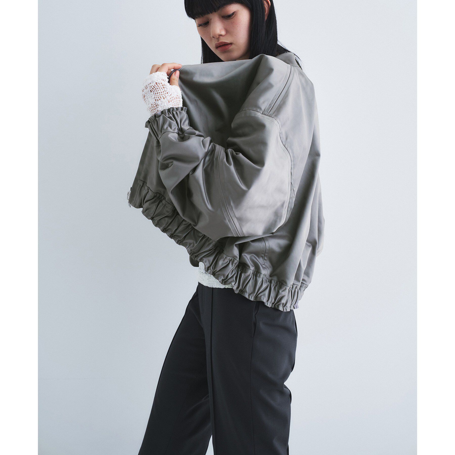 CODE A「satin bomber jacket」|ブルゾン・スタジャン|