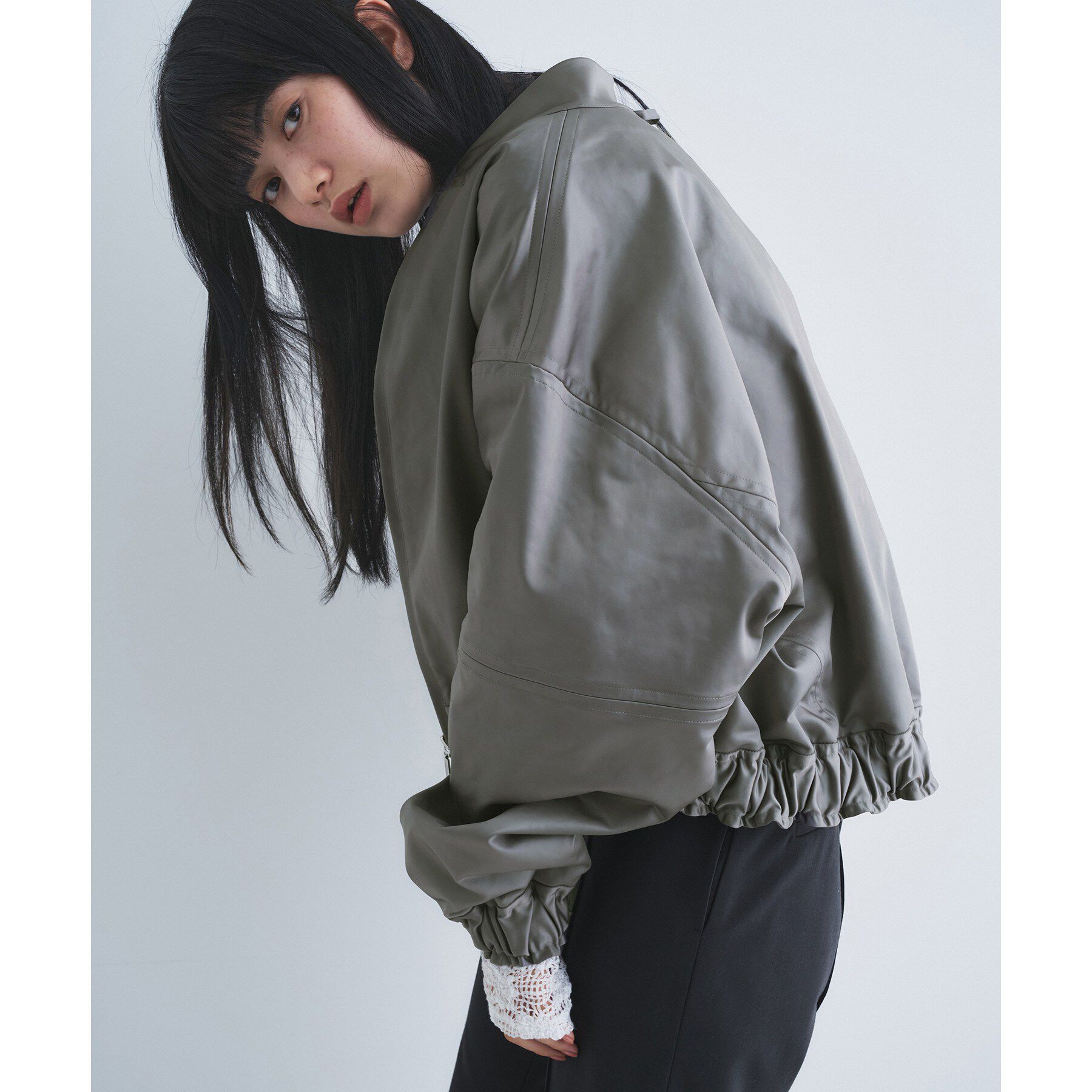 CODE A「satin bomber jacket」|ブルゾン・スタジャン|