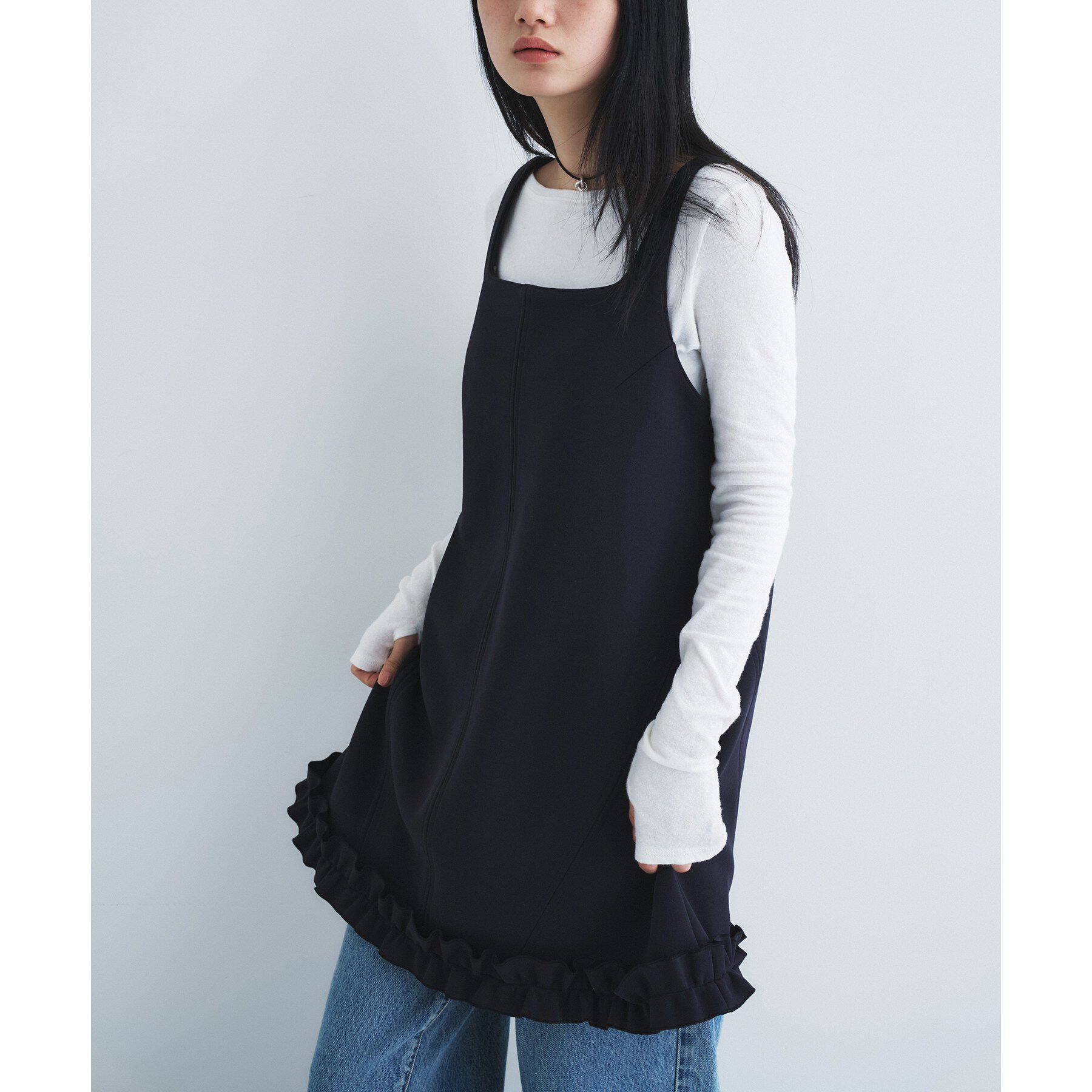 CODE A「frill mini dress」|ワンピース|