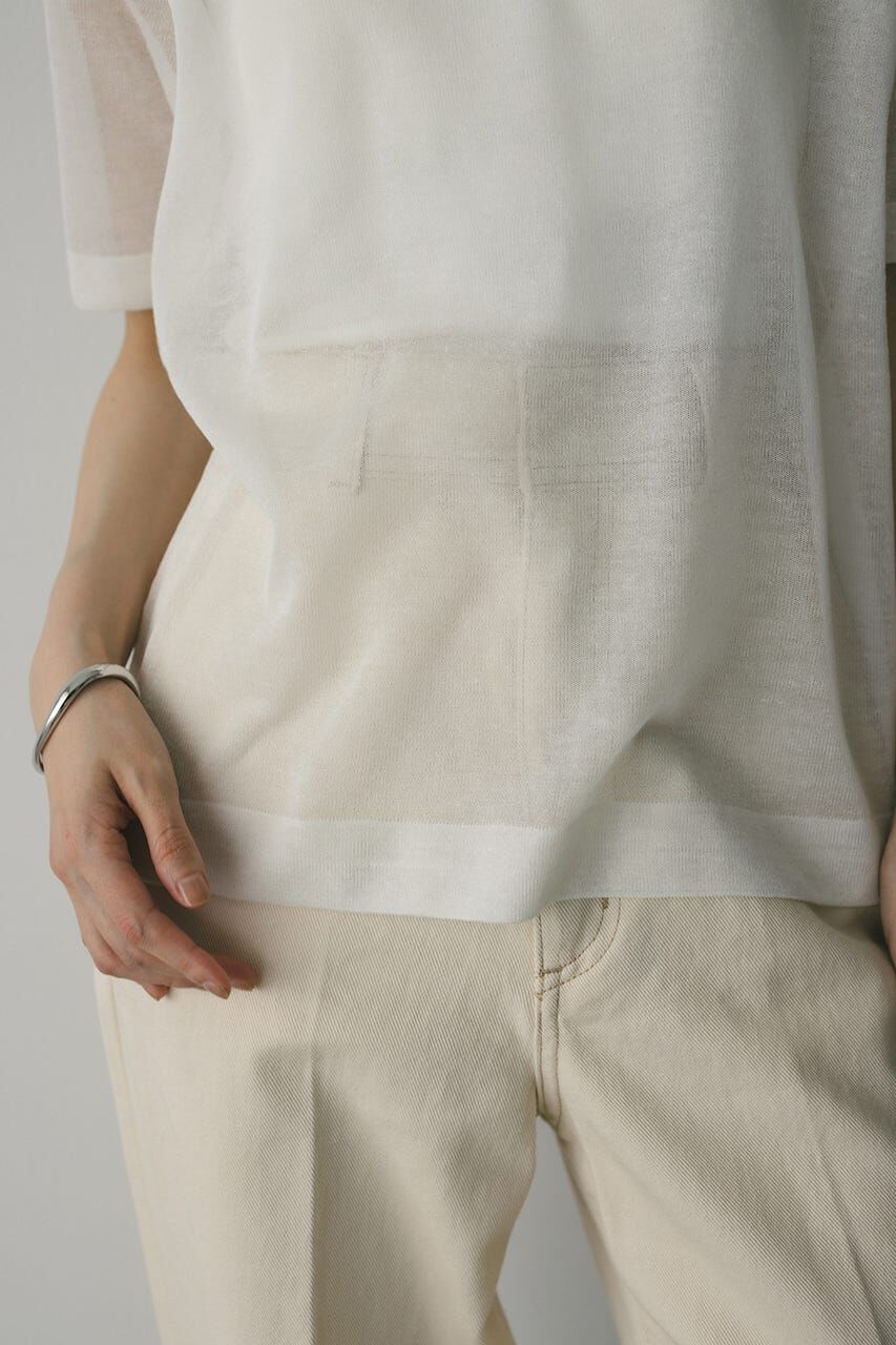 STYLEMIXER「ウォッシャブルリネンニットT」|ニット・セーター|