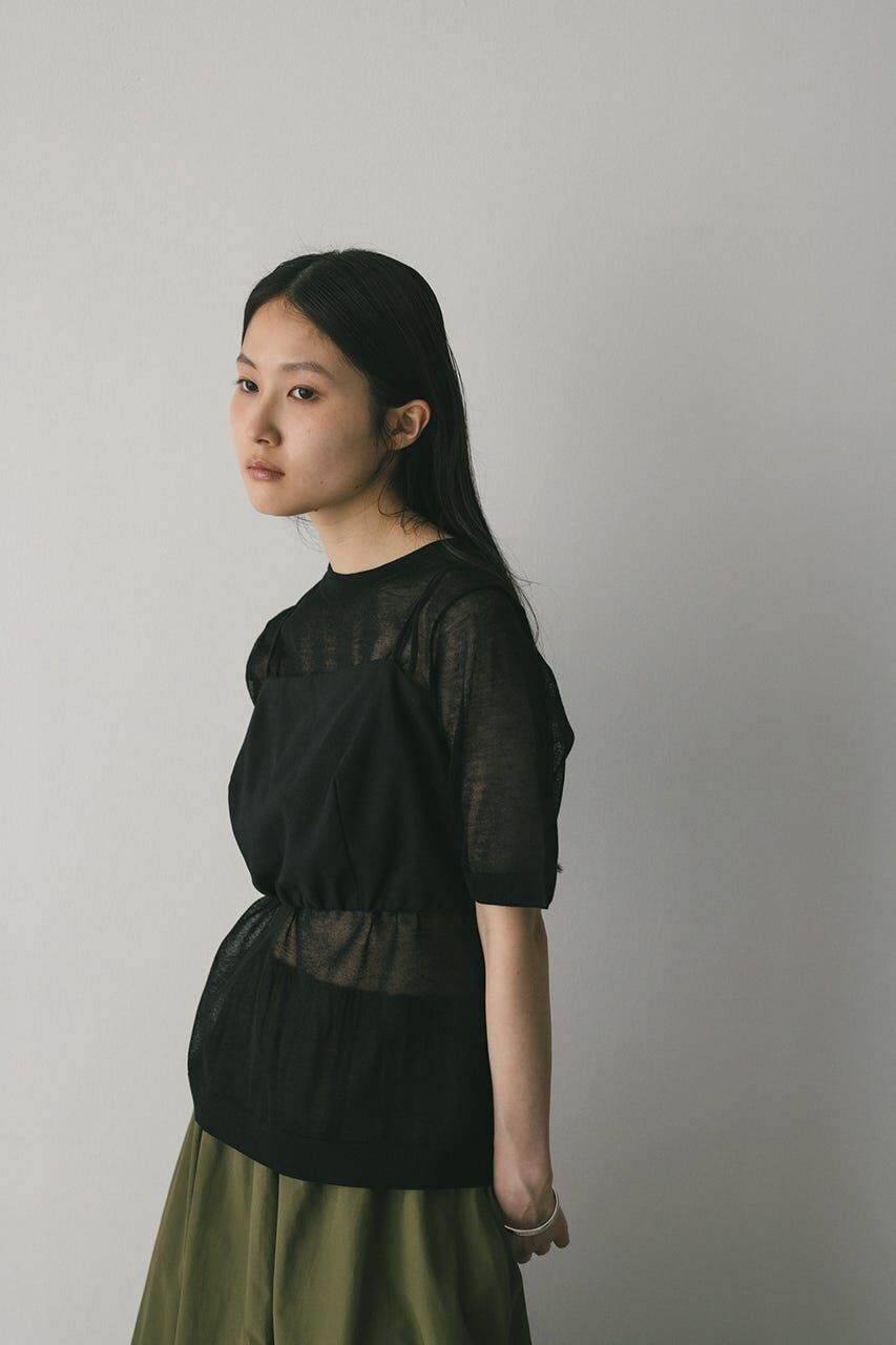 STYLEMIXER「ウォッシャブルリネンニットT」|ニット・セーター|