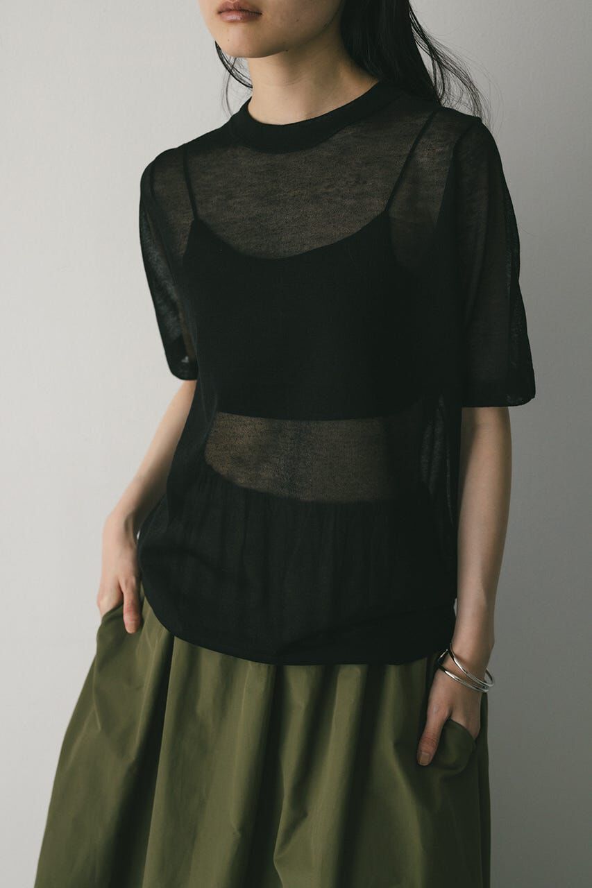 STYLEMIXER「ウォッシャブルリネンニットT」|ニット・セーター|