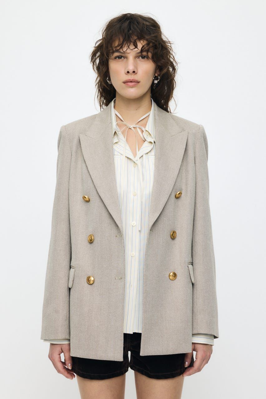 MOUSSY「DOUBLE BREASTED ジャケット」|その他|BEG