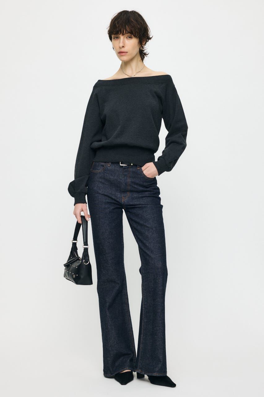 MOUSSY「SIDE SLIT OFF SHOULDER スウェット」|パーカー|