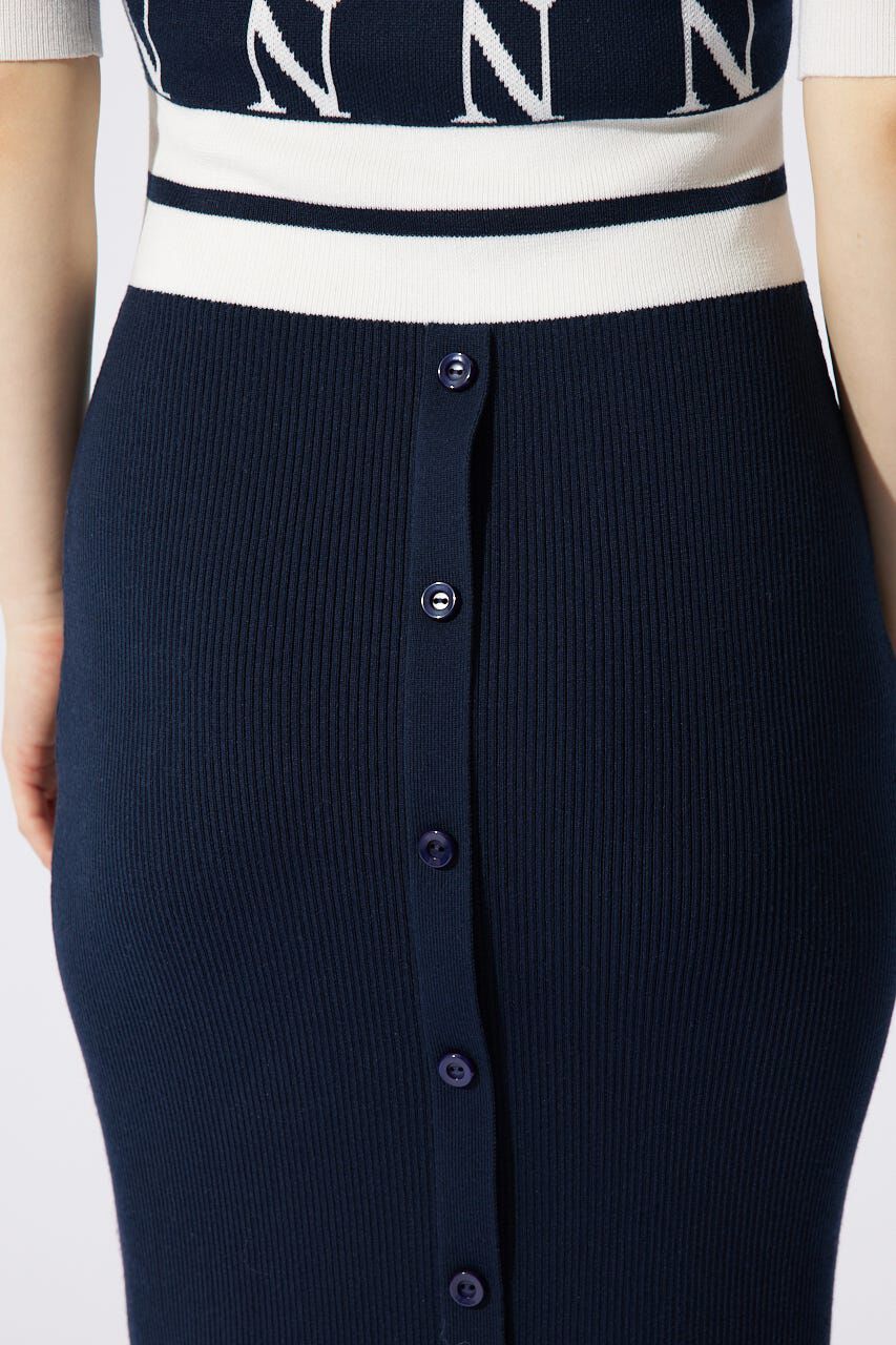 rienda「2WAYRロゴラインニットワンピース」|ワンピース|