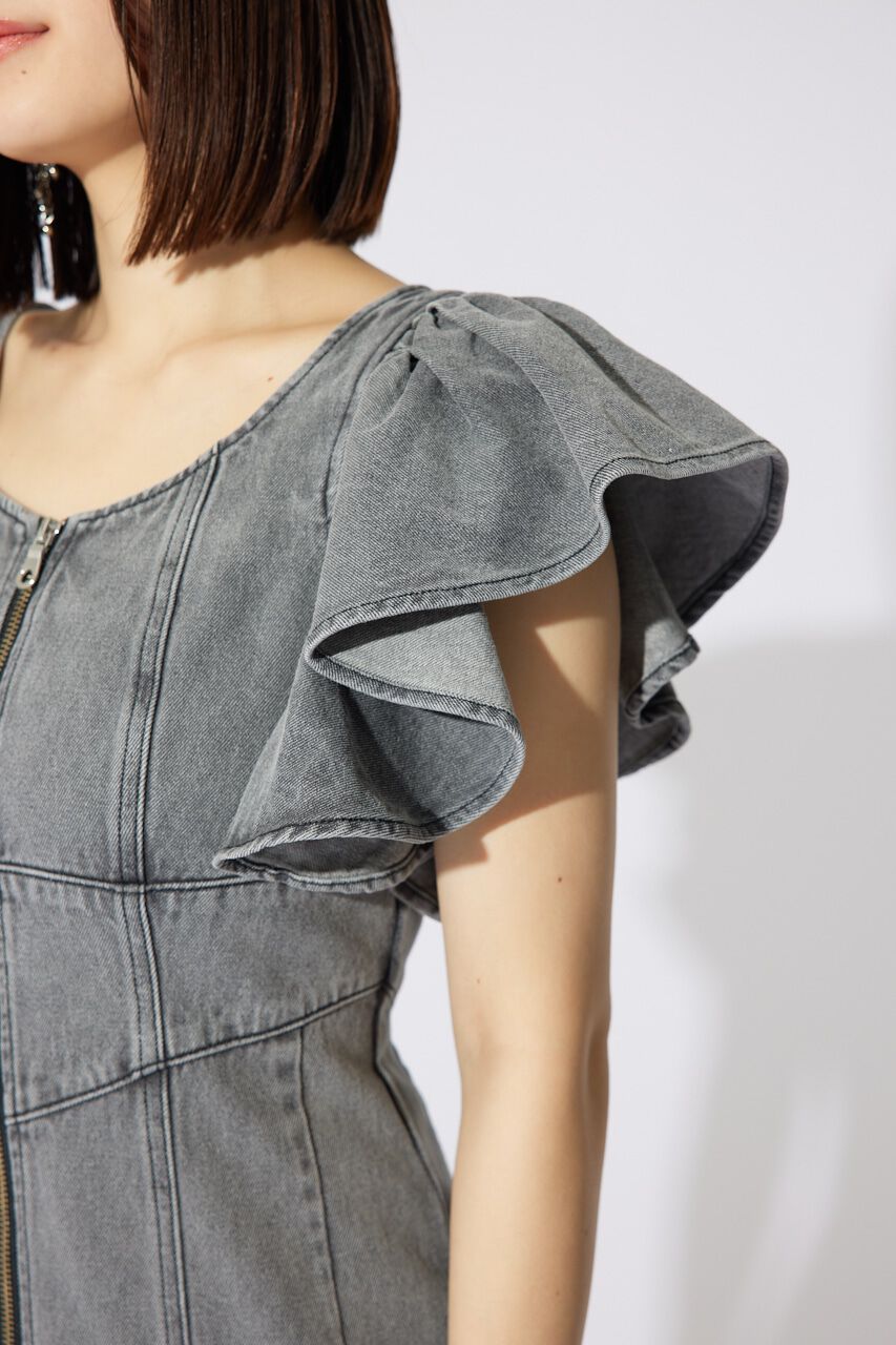 rienda「フリルスリーブマーメイドワンピース」|ワンピース|