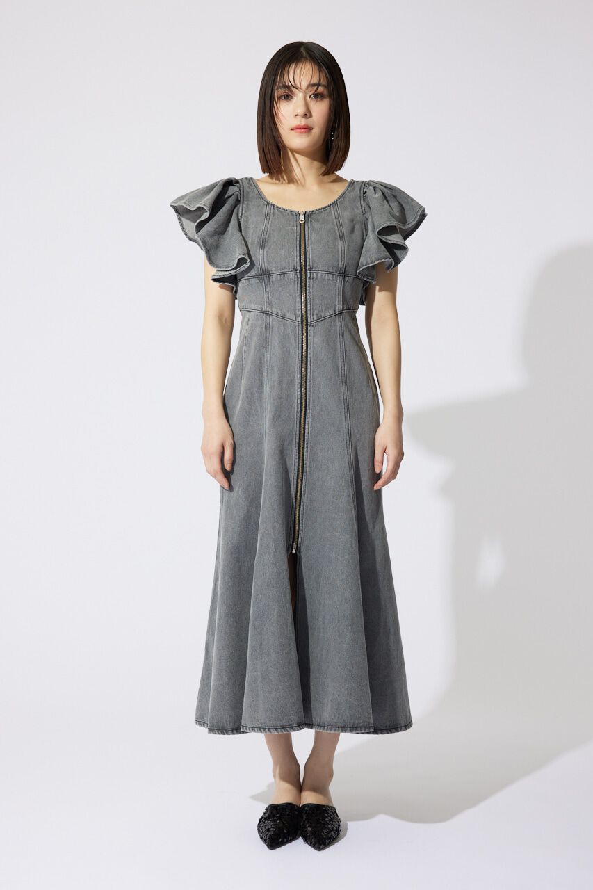 rienda「フリルスリーブマーメイドワンピース」|ワンピース|