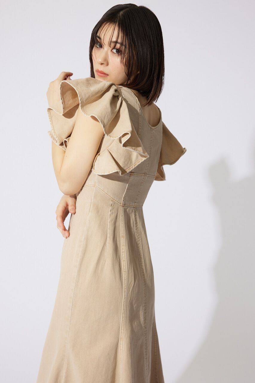 rienda「フリルスリーブマーメイドワンピース」|ワンピース|