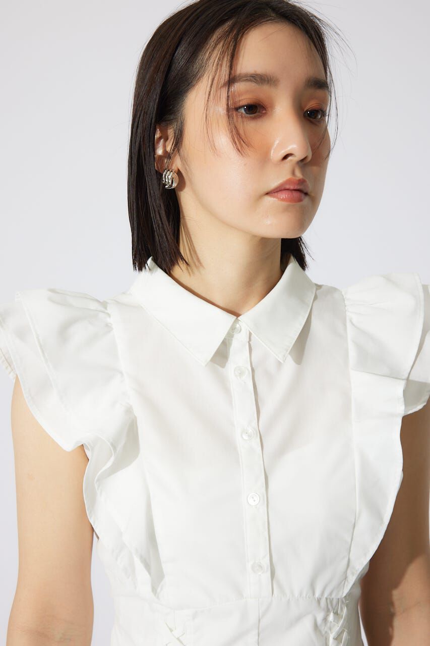 rienda「レースアップフリルワンピース」|ワンピース|