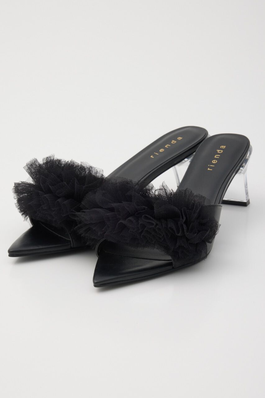 rienda「クリアヒールチュールサンダル」|サンダル|