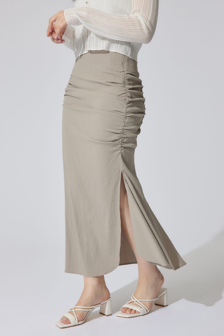 rienda「ギャザーマーメイドジャストウエストスカート」|スカート|