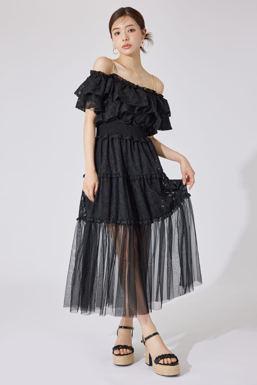 rienda「2WAYオフショルワンピース」|ワンピース|BLK