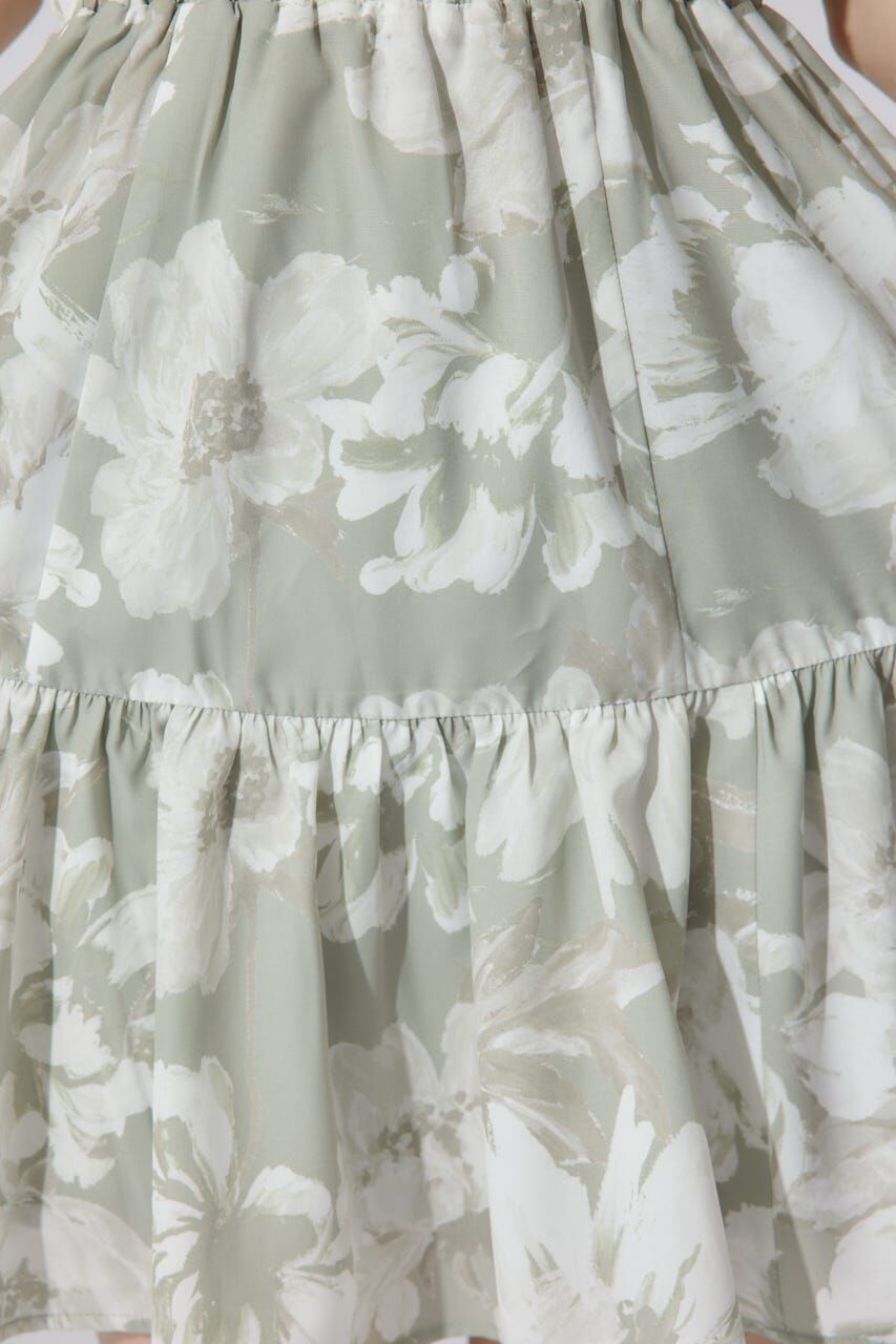 rienda「ホルターネックギャザーミニフレアワンピース」|ワンピース|