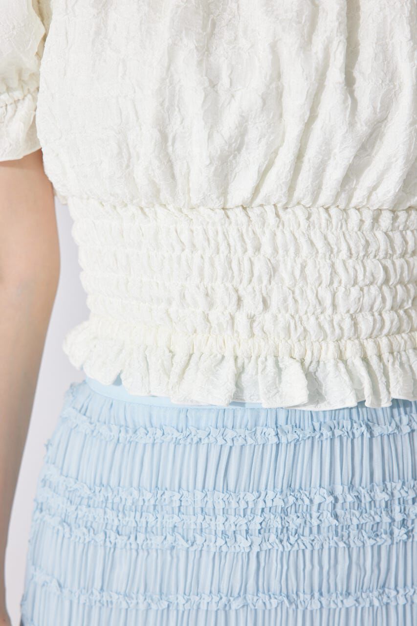 rienda「メニーウェイシャーリングショートブラウス」|シャツ・ブラウス|