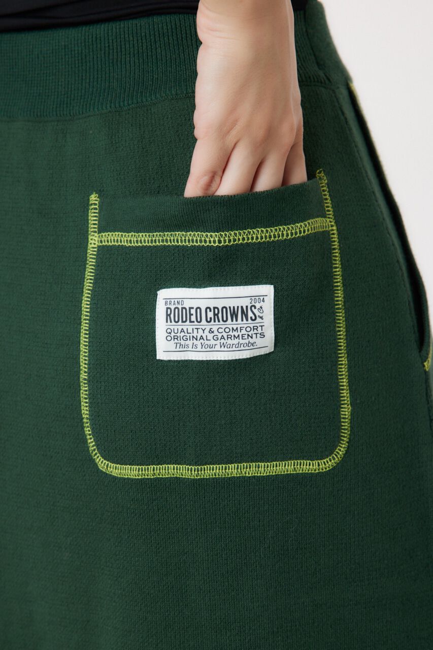 RODEO CROWNS「スウェットライクカラーステッチニットスカート」|その他|