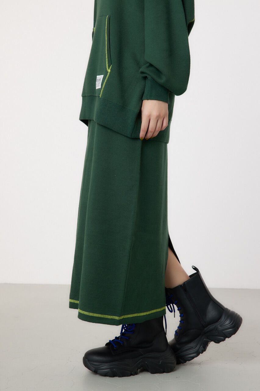 RODEO CROWNS「スウェットライクカラーステッチニットスカート」|その他|