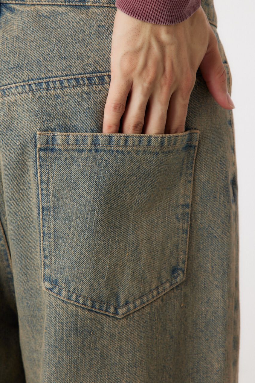 RODEO CROWNS「vintage wash ワイドデニムパンツ」|デニム|