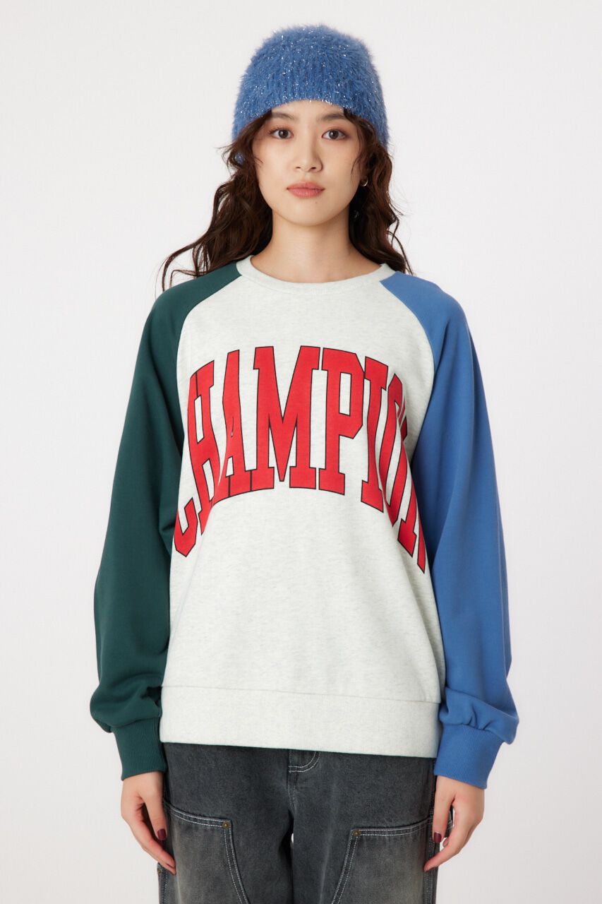 RODEO CROWNS「Champion ラグランスウェットトップス」|パーカー|