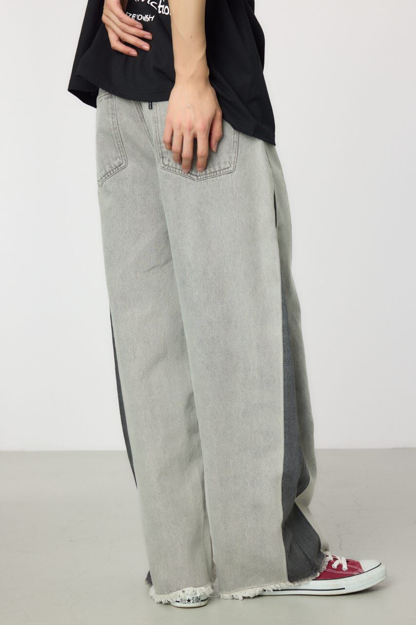 RODEO CROWNS「シームラインワイドデニムパンツ」|デニム|