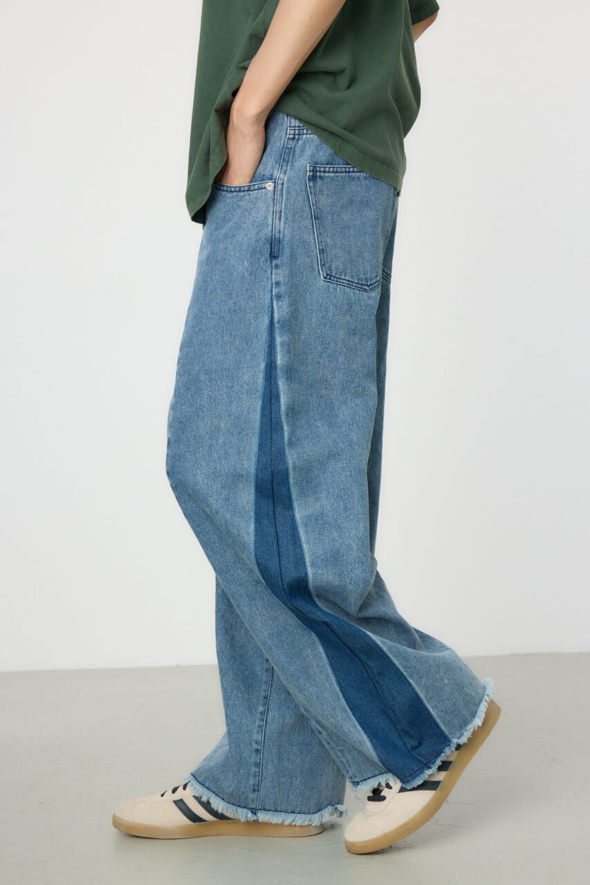 RODEO CROWNS「シームラインワイドデニムパンツ」|デニム|