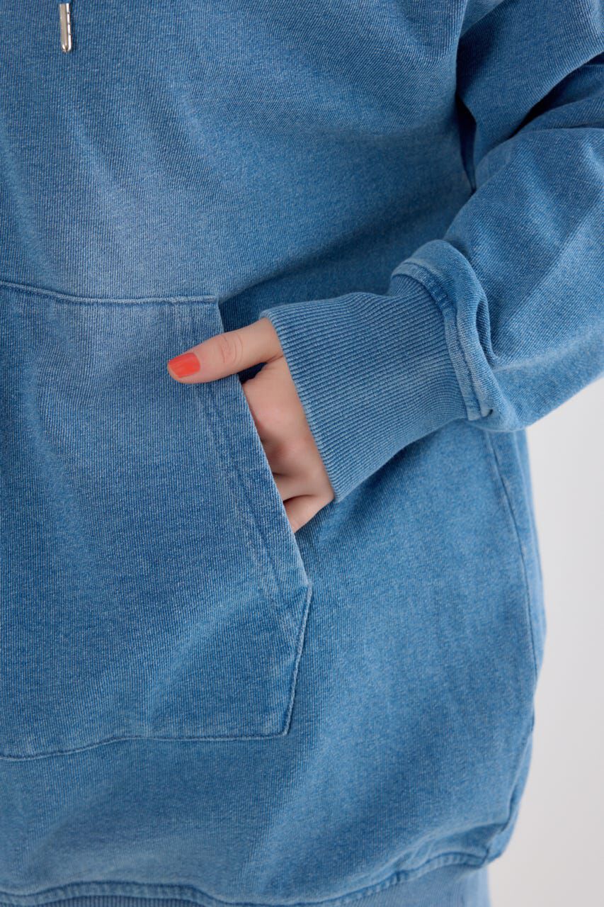 RODEO CROWNS「インディゴ裏毛ビッグジップパーカー」|パーカー|