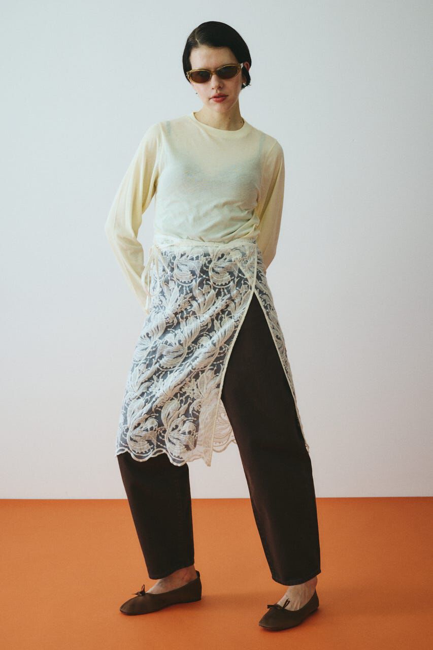 HeRIN.CYE「［予約］Lace wrap skirt」|スカート|O/WHT1