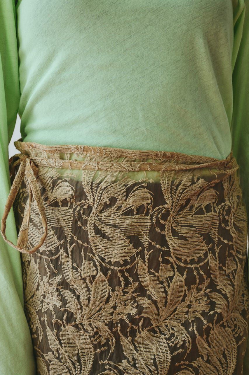 HeRIN.CYE「［予約］Lace wrap skirt」|スカート|