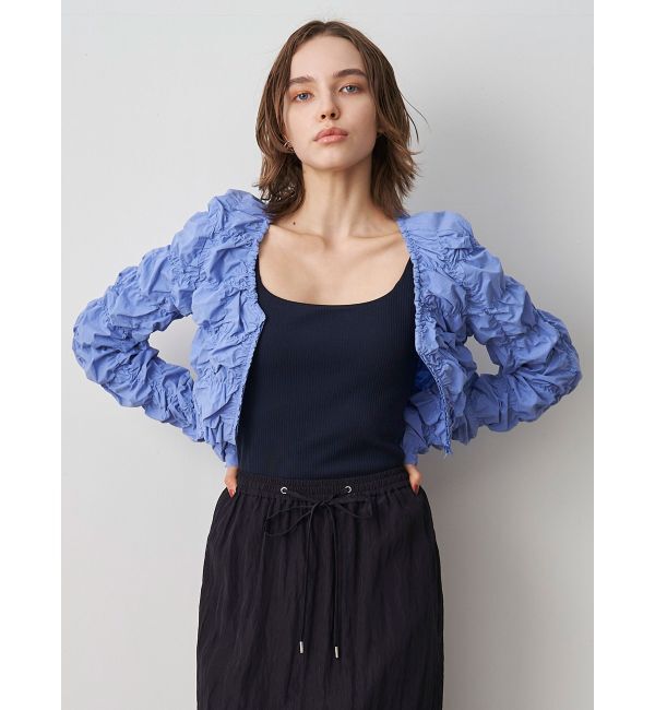 ELENDEEK「SQUARE NECK PAD TANK TOP」|タンクトップ|