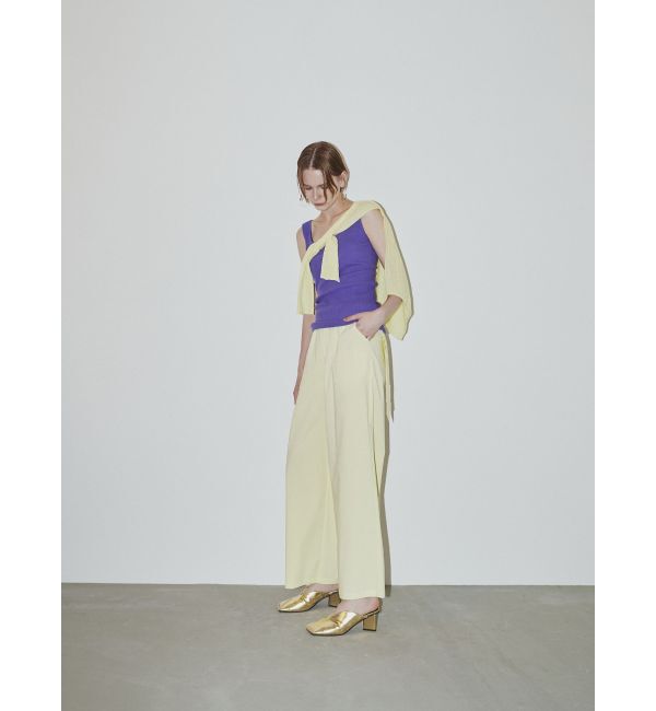 ELENDEEK「SQUARE NECK PAD TANK TOP」|タンクトップ|