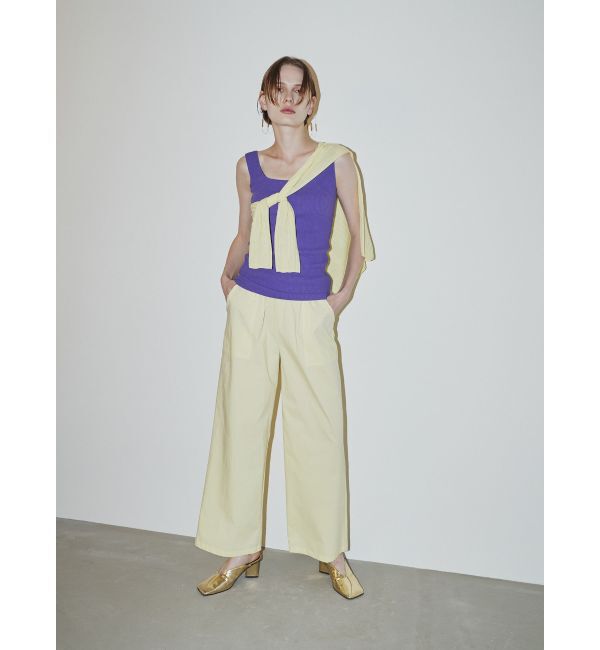 ELENDEEK「SQUARE NECK PAD TANK TOP」|タンクトップ|