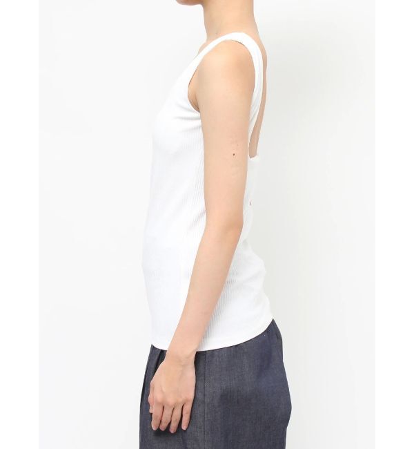 ELENDEEK「SQUARE NECK PAD TANK TOP」|タンクトップ|