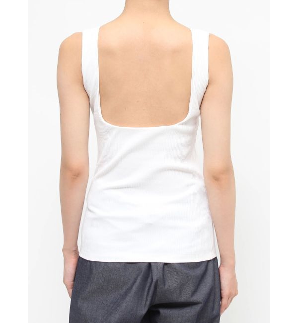 ELENDEEK「SQUARE NECK PAD TANK TOP」|タンクトップ|