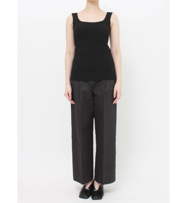 ELENDEEK「SQUARE NECK PAD TANK TOP」|タンクトップ|