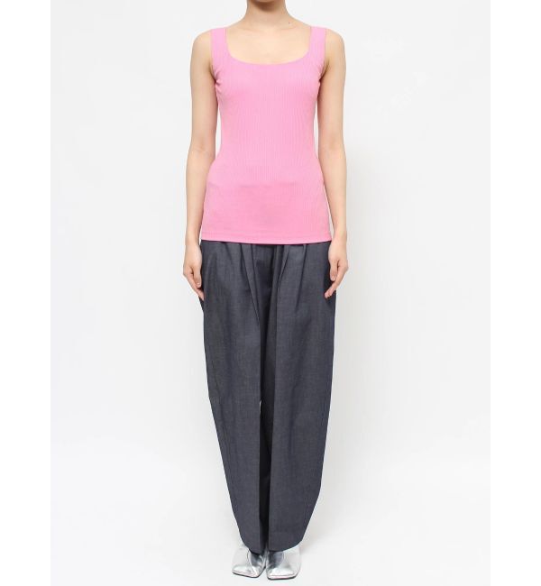 ELENDEEK「SQUARE NECK PAD TANK TOP」|タンクトップ|