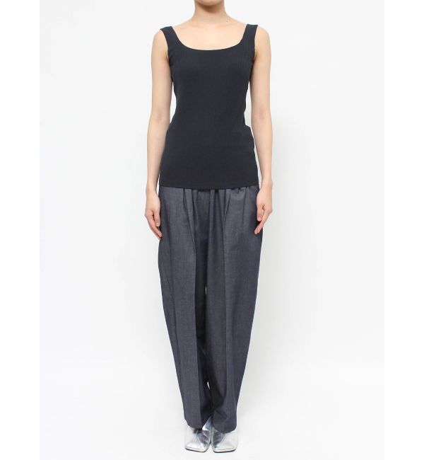 ELENDEEK「SQUARE NECK PAD TANK TOP」|タンクトップ|