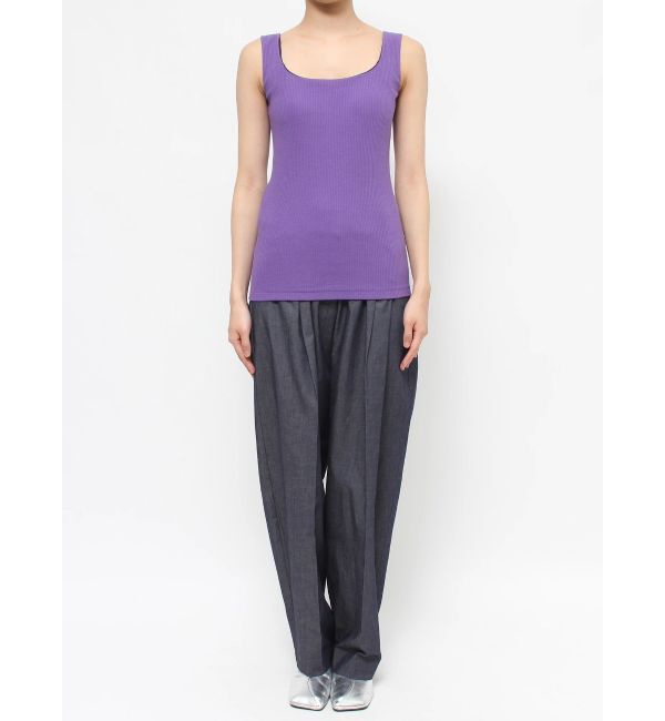 ELENDEEK「SQUARE NECK PAD TANK TOP」|タンクトップ|