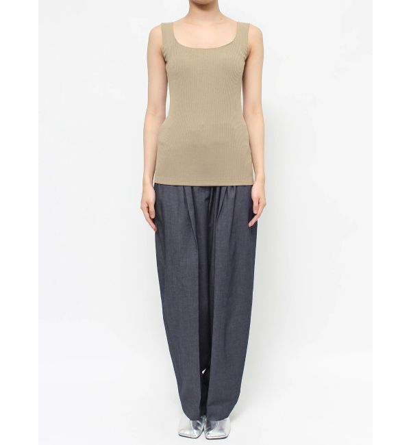 ELENDEEK「SQUARE NECK PAD TANK TOP」|タンクトップ|
