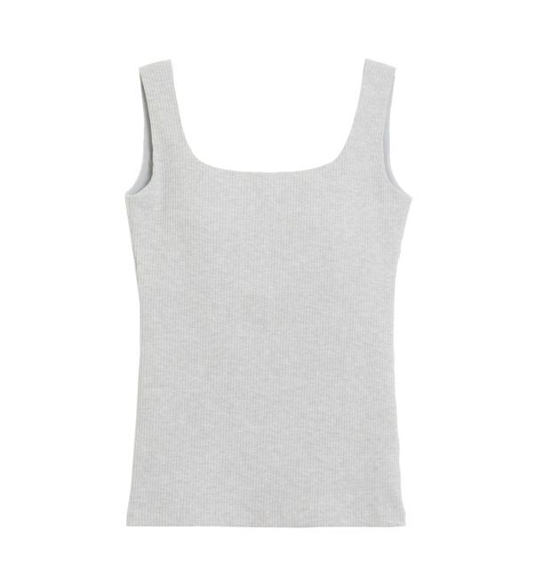 ELENDEEK「SQUARE NECK PAD TANK TOP」|タンクトップ|