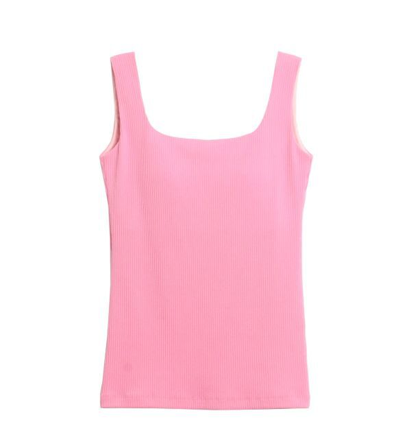 ELENDEEK「SQUARE NECK PAD TANK TOP」|タンクトップ|