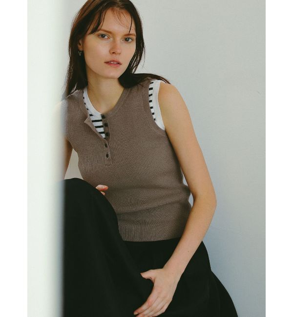 ELENDEEK「HENRY NECK RIB KT」|タンクトップ|