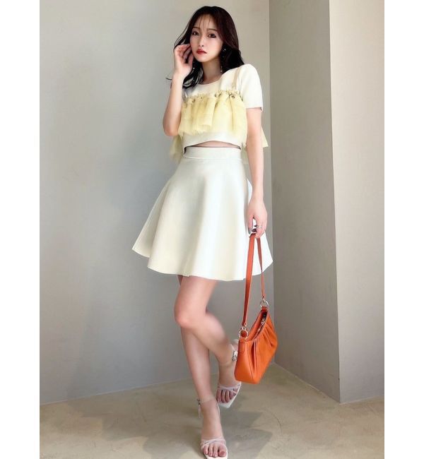 RESEXXY「フレアミニニットスカート【セットアップ着用可能】」|スカート|