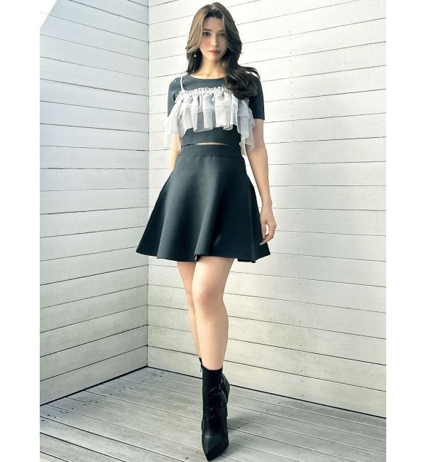 RESEXXY「フレアミニニットスカート【セットアップ着用可能】」|スカート|