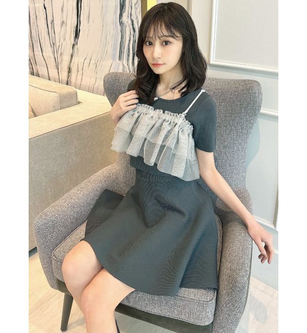 RESEXXY「フレアミニニットスカート【セットアップ着用可能】」|スカート|