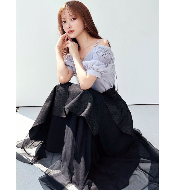 RESEXXY「ボリュームスリーブオフショルブラウス」|シャツ・ブラウス|