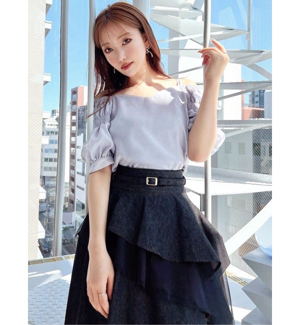 RESEXXY「ボリュームスリーブオフショルブラウス」|シャツ・ブラウス|