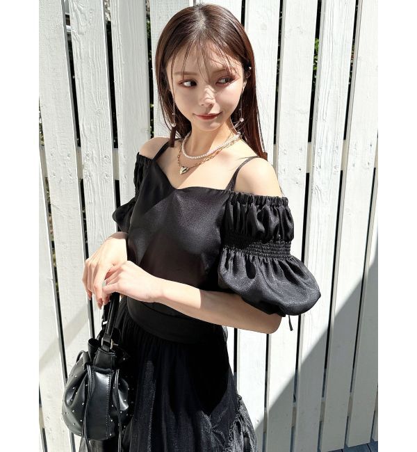 RESEXXY「ボリュームスリーブオフショルブラウス」|シャツ・ブラウス|