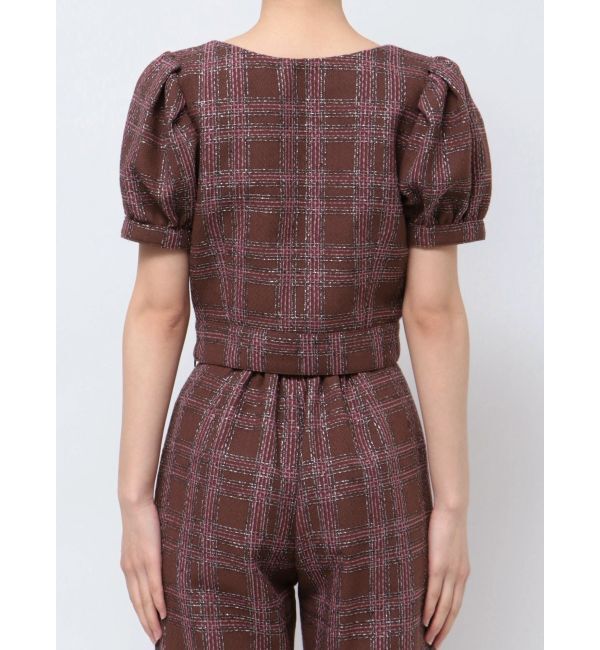 RESEXXY「ツイードコンパクトブラウス【セットアップ着用可能】」|シャツ・ブラウス|