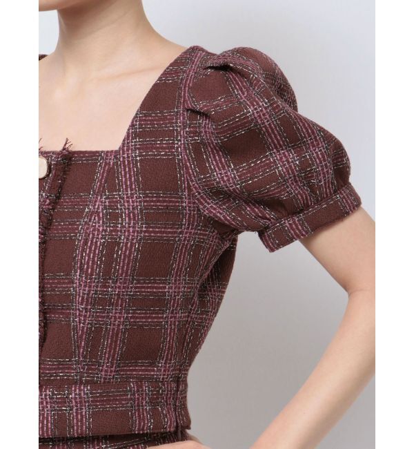 RESEXXY「ツイードコンパクトブラウス【セットアップ着用可能】」|シャツ・ブラウス|