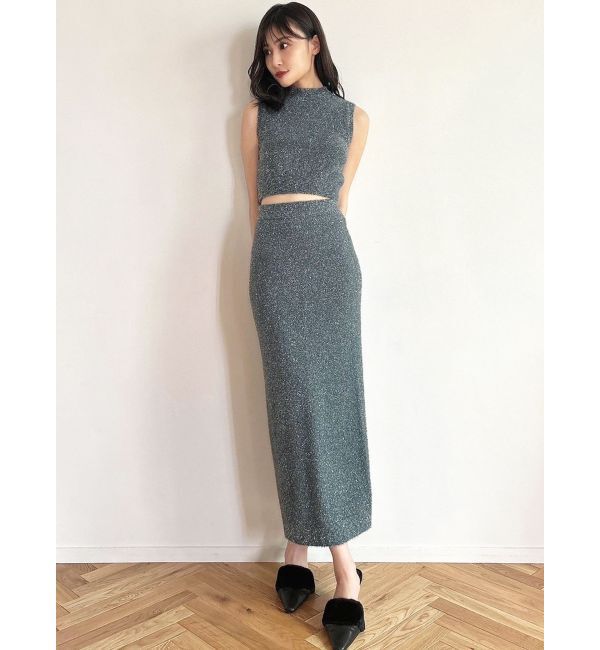 RESEXXY「グリッタータイトニットスカート【セットアップ着用可能】」|スカート|