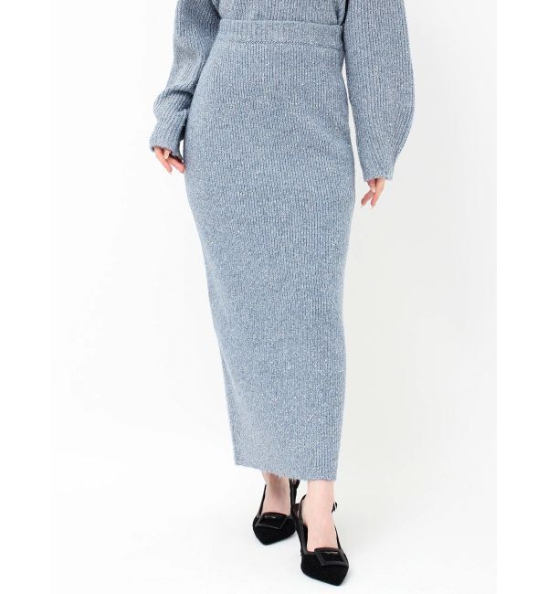 RESEXXY「グリッターIラインニットスカート【セットアップ着用可能】」|スカート|